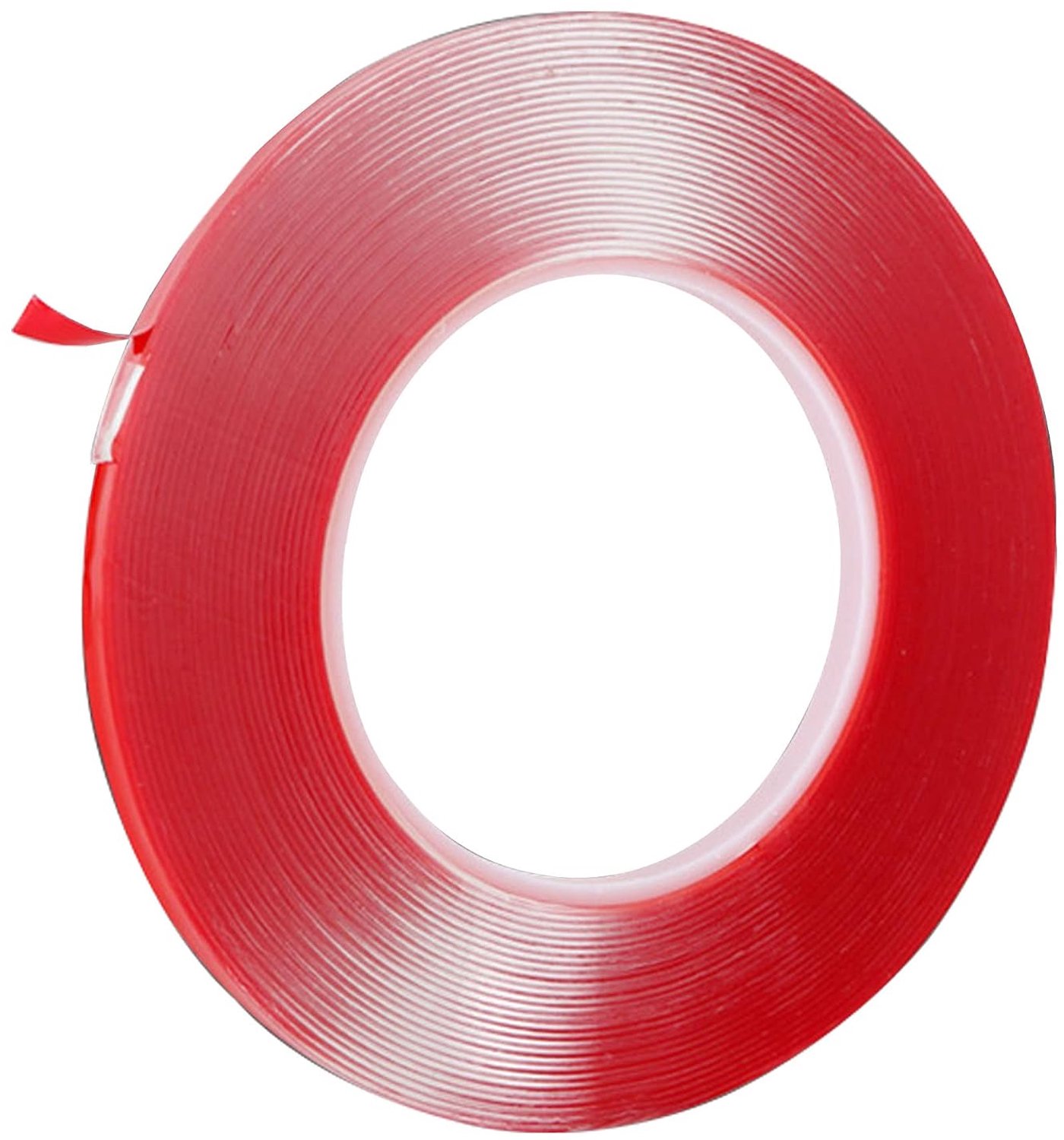 Dubbelzijdige, extra sterke tape 10 m - transparant - 3 mm breed - ideaal voor knutselen - Vemera