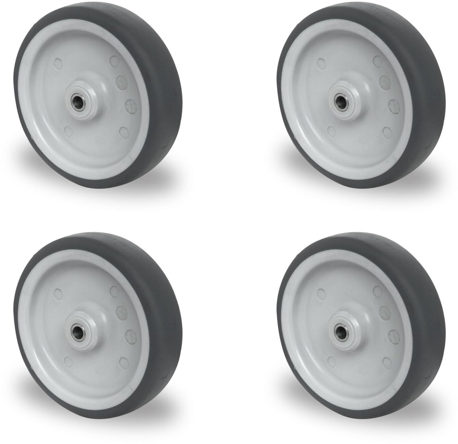 Set van 4 Vaste Wielen - 150 mm - Robuust en Duurzaam
