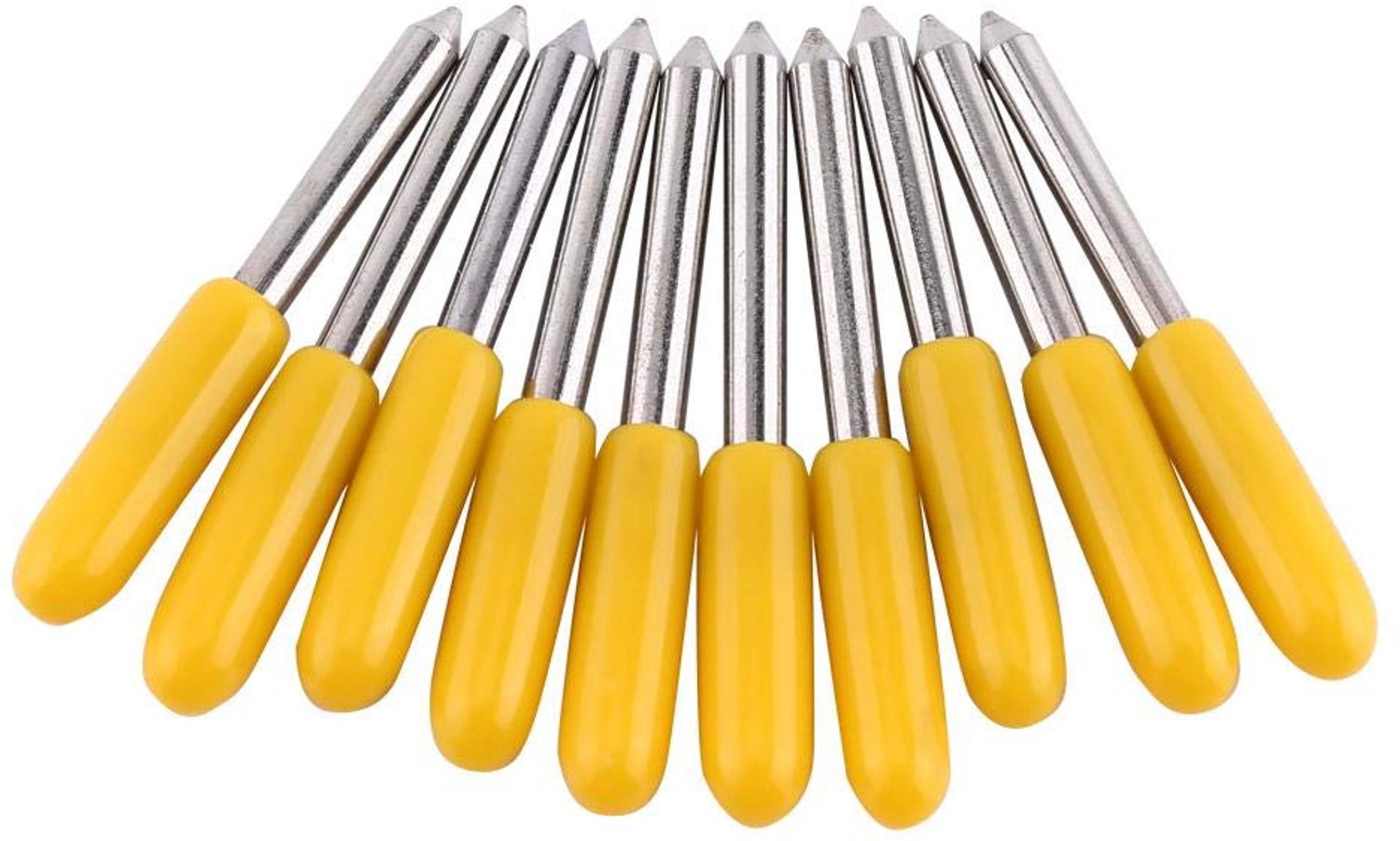 Snijmes Professioneel - 10 Stuks - Wolfraamcarbide Bladen - Hoge Precisie - Voor Vinylsnijden - Duurzaam en Taai - Snijblad