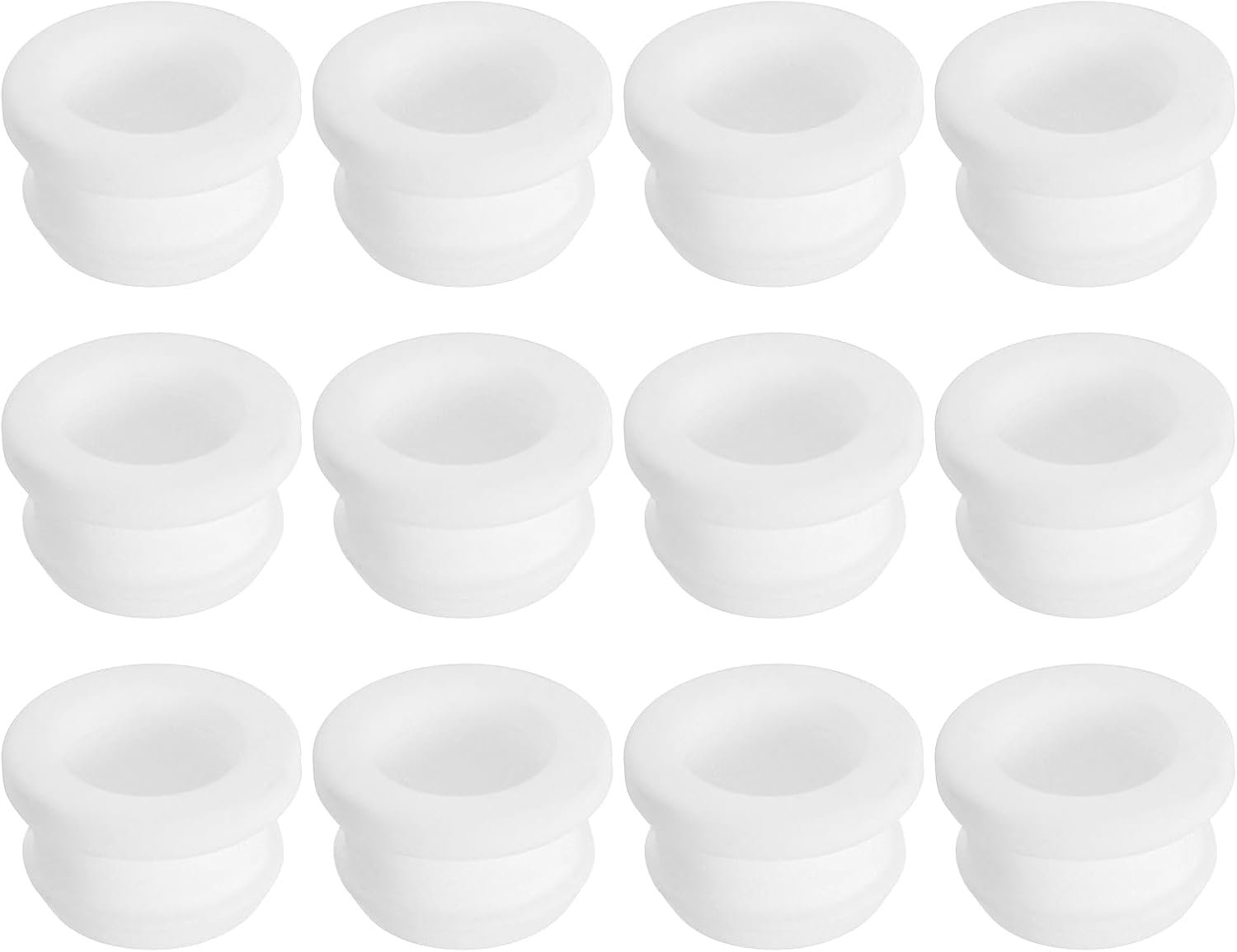rubberen doorvoertule 19 mm - siliconen rubber zwart - 12 stuks voor bedrading - drukbestendig - Vemera