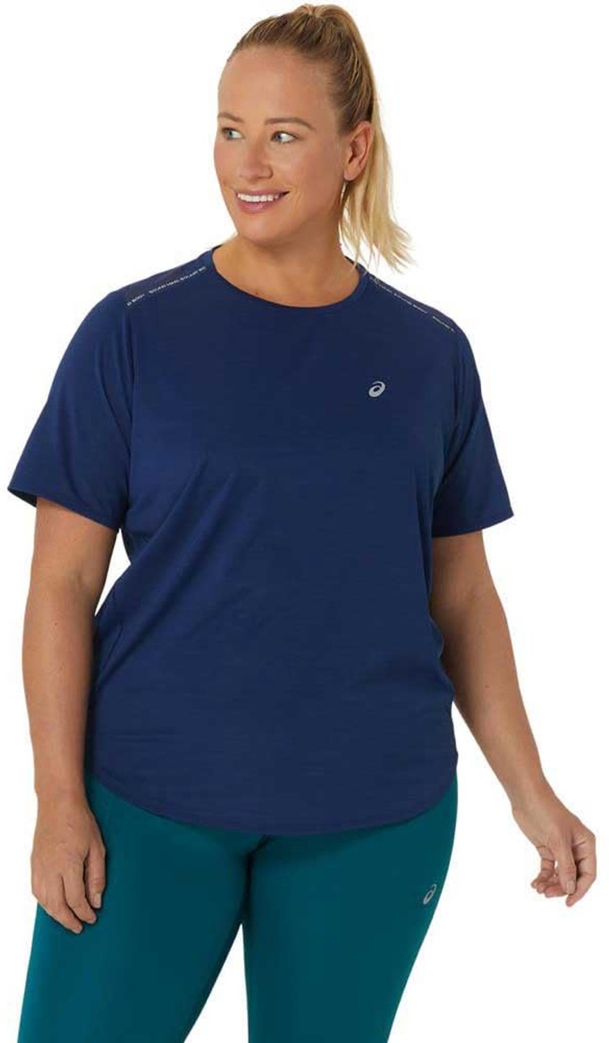 Asics ROAD SS TOP W Hardloopshirt Blauw