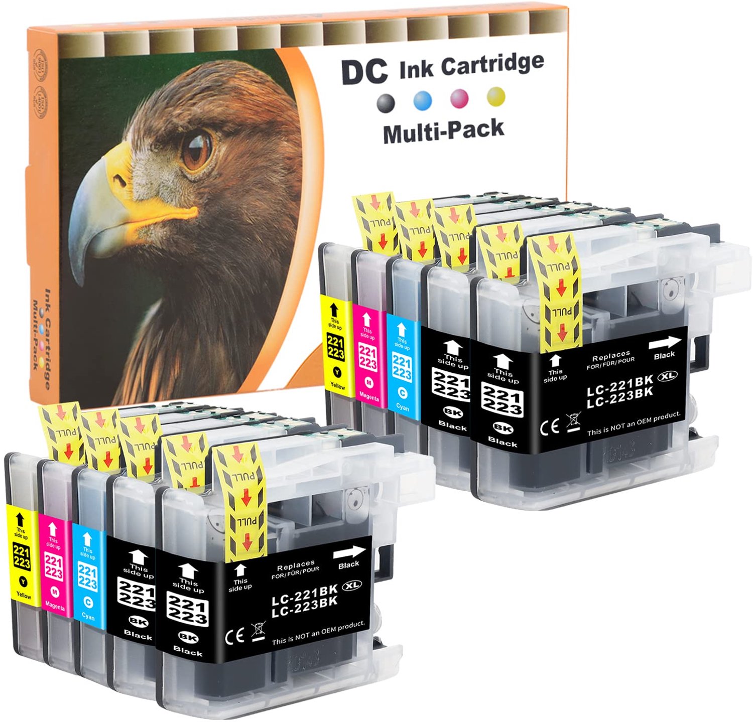 Inktpatronen Compatibel met Diverse Brother Printers, 10 Stuks