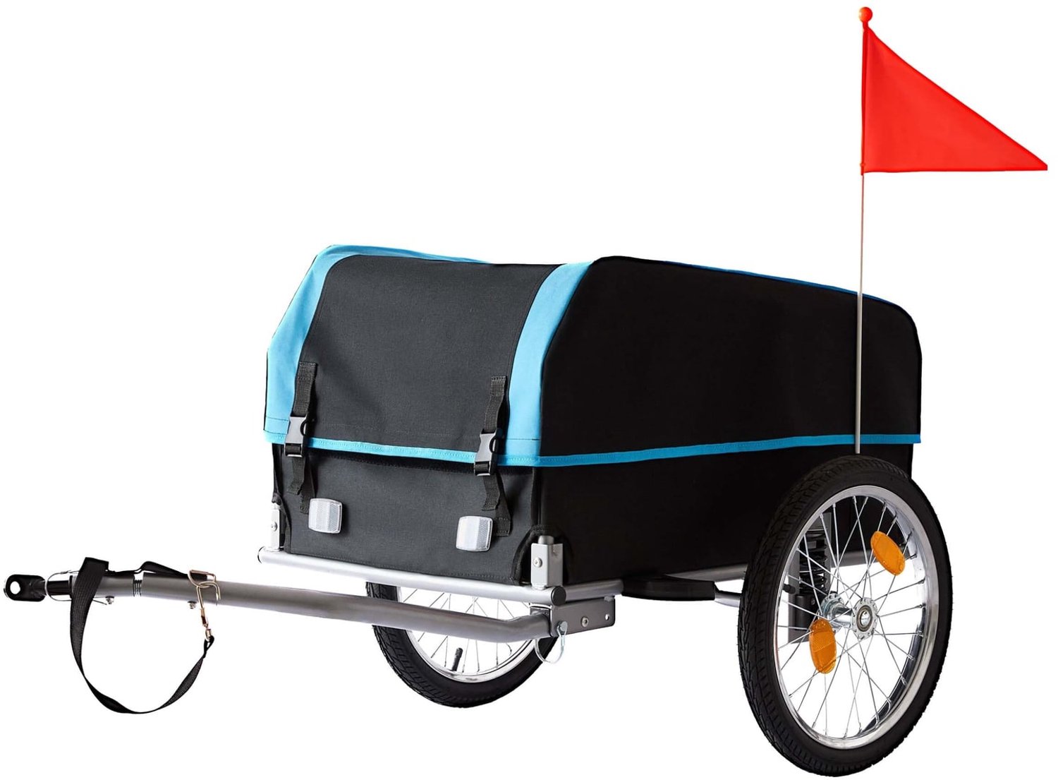 Fietskar - Opvouwbaar - 120 liter - Regenhoes