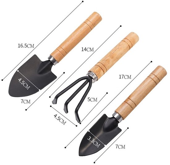 Mini Tuin Gereedschap Set met Schep en Hark voor Kinderen — afbeelding 2