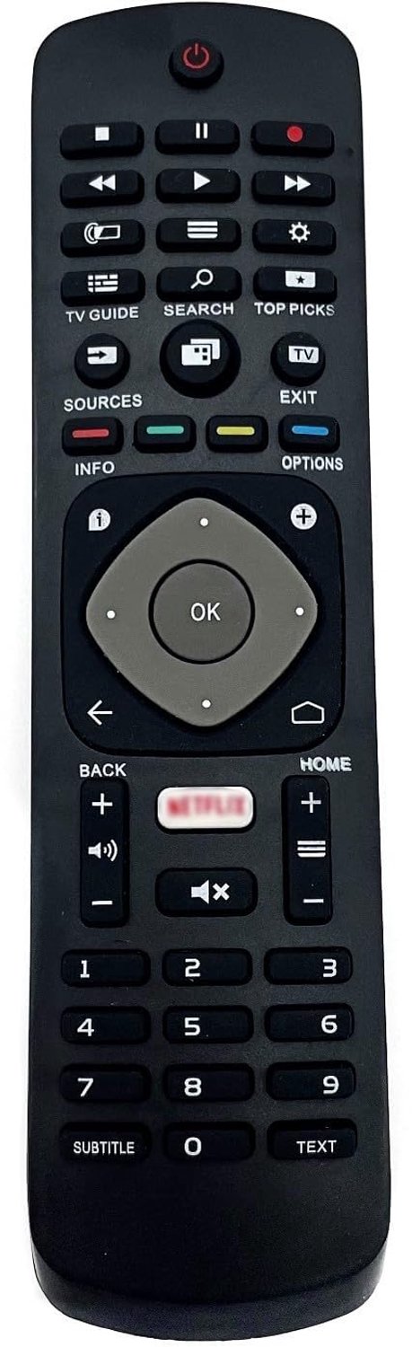 Vervangende Afstandsbediening voor Philips TV - Compatibel met LCD LED