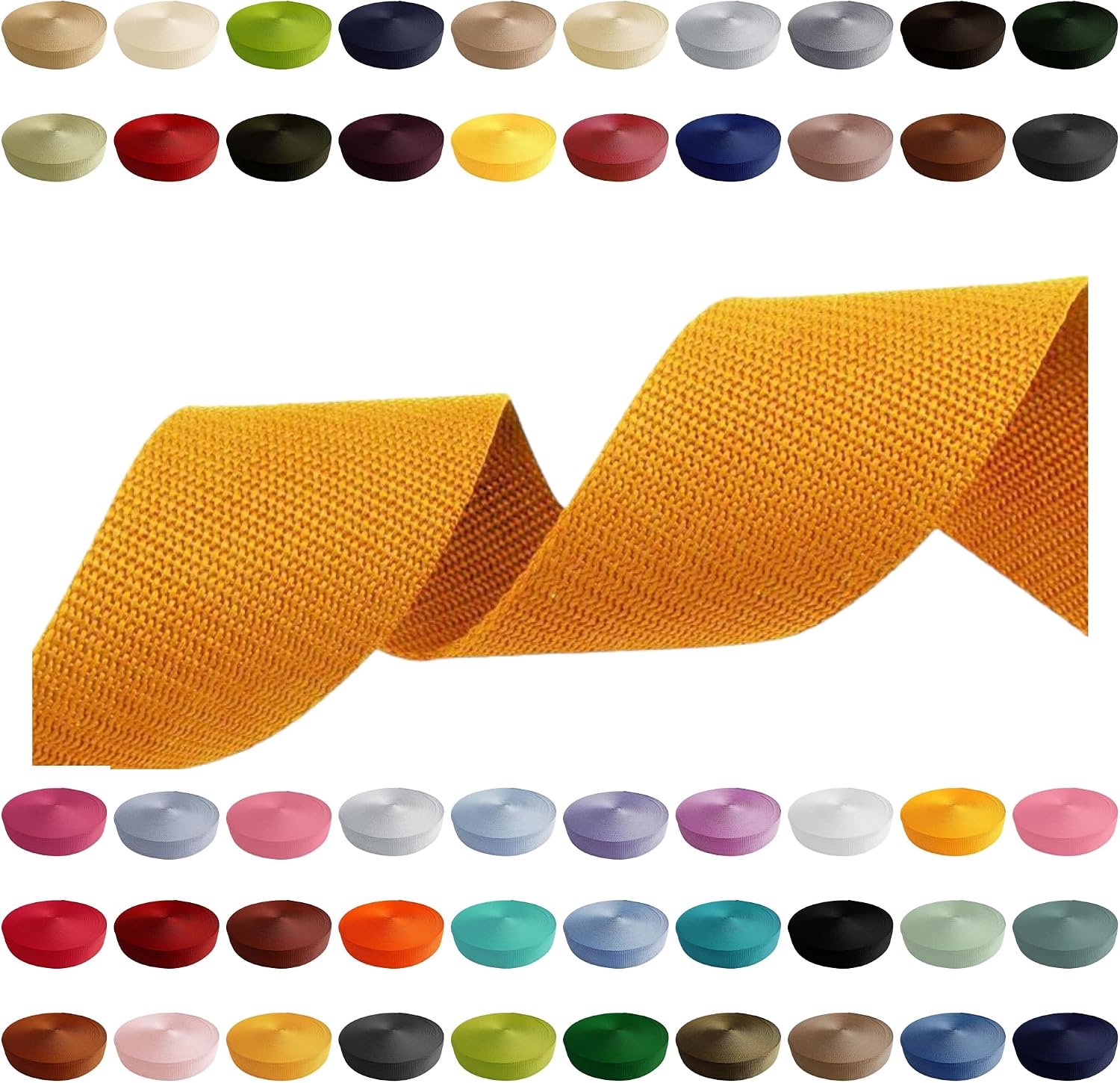 2m 5m 10m 50m, 50 kleuren, breedte 10mm 15mm 20mm 25mm 30mm 40mm 50mm, donkergeel, 30mm x 5m