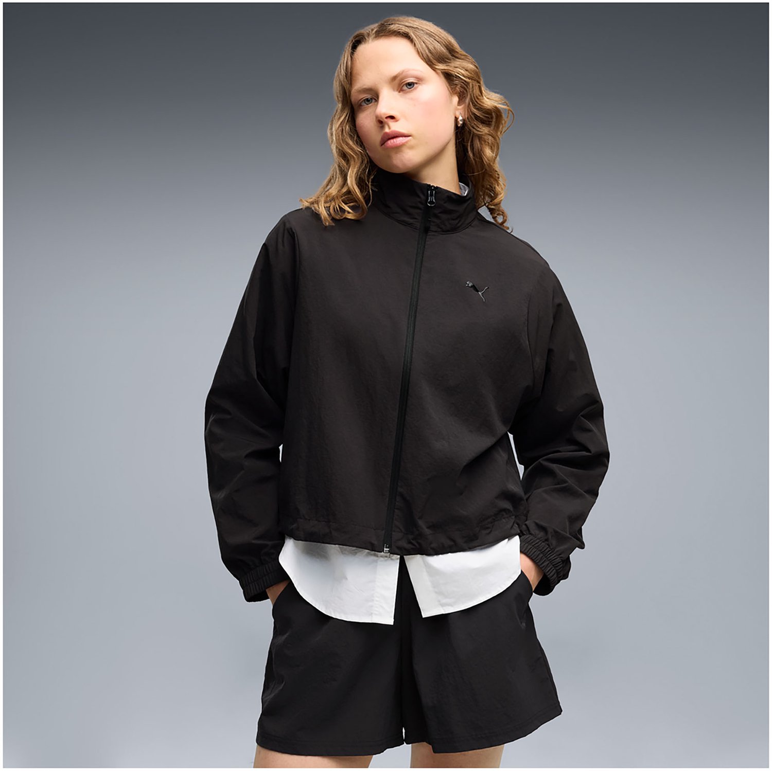 Jas Puma Pumatech Sense Relaxed Woven Jacket Sportswear Vrouwen Zwart