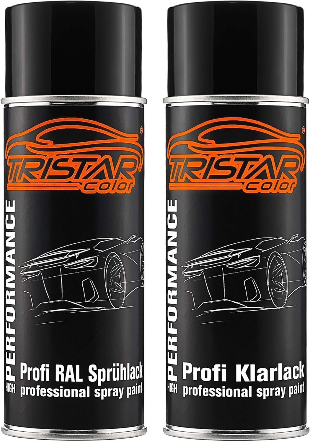 Spuitbus lak RAL 7030 Steingrau - 2 x 400 ml - hoogglans blanke lak - perfecte afwerking ServiceTopper - ServiceTopper