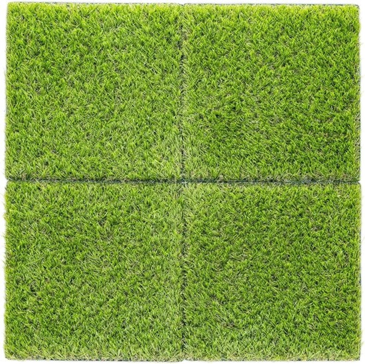 Kunstgras Tegels - Gras Panelen - Balkon Decoratie - Eenvoudig Klik Systeem - 4 Stuks 30x30cm - Groen