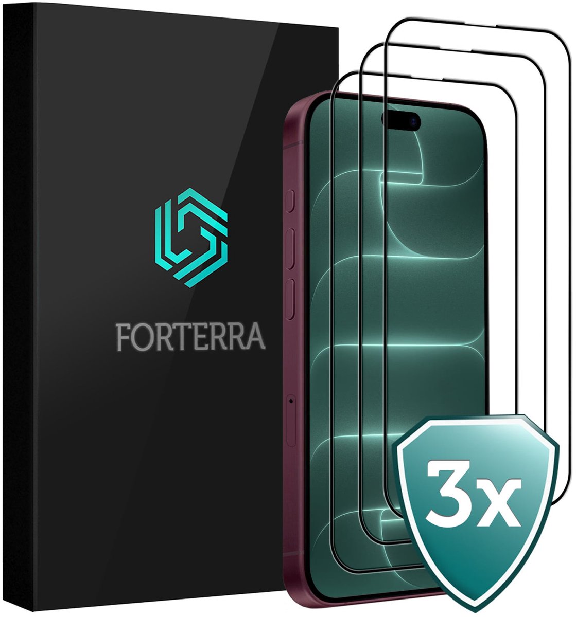 Screenprotector 3 Stuks - Geschikt voor Apple iPhone 18 Pro Max - Full Cover - Beschermglas - Gehard Glas - Tempered Glass - Screen Protector