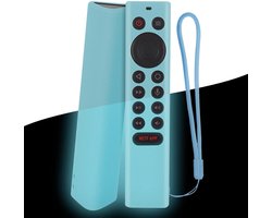 Siliconen beschermhoes Geschikt voor de NVIDIA Shield TV Pro/4K HDR afstandsbediening (lichtgevend blauw)
