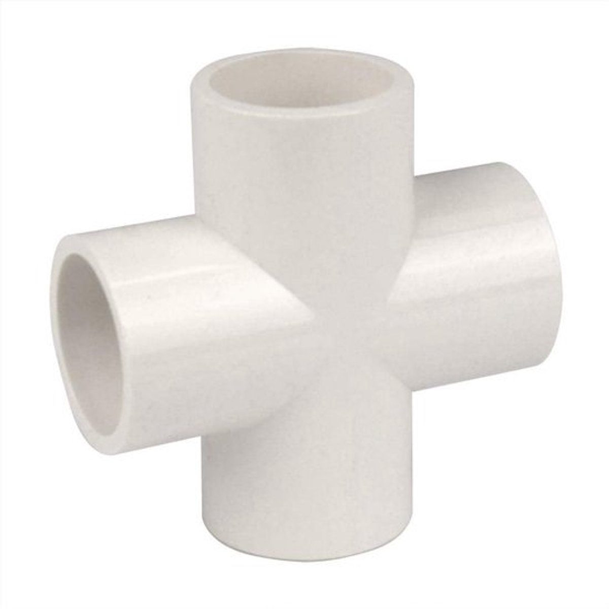 Kruis 4 Manier PVC Fitting voor Tuinbouw en Meubels - Heavy Duty Connectors