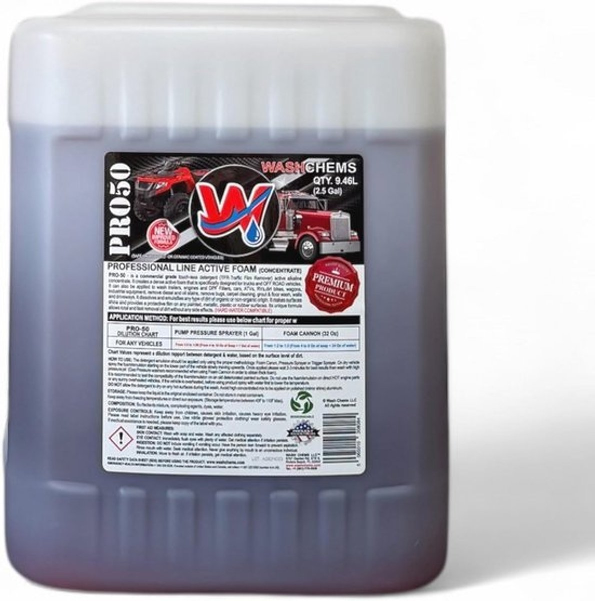 Professionele Touchless Car Wash Wasmiddel - Concentraat voor Auto's, Vrachtwagens en RV's