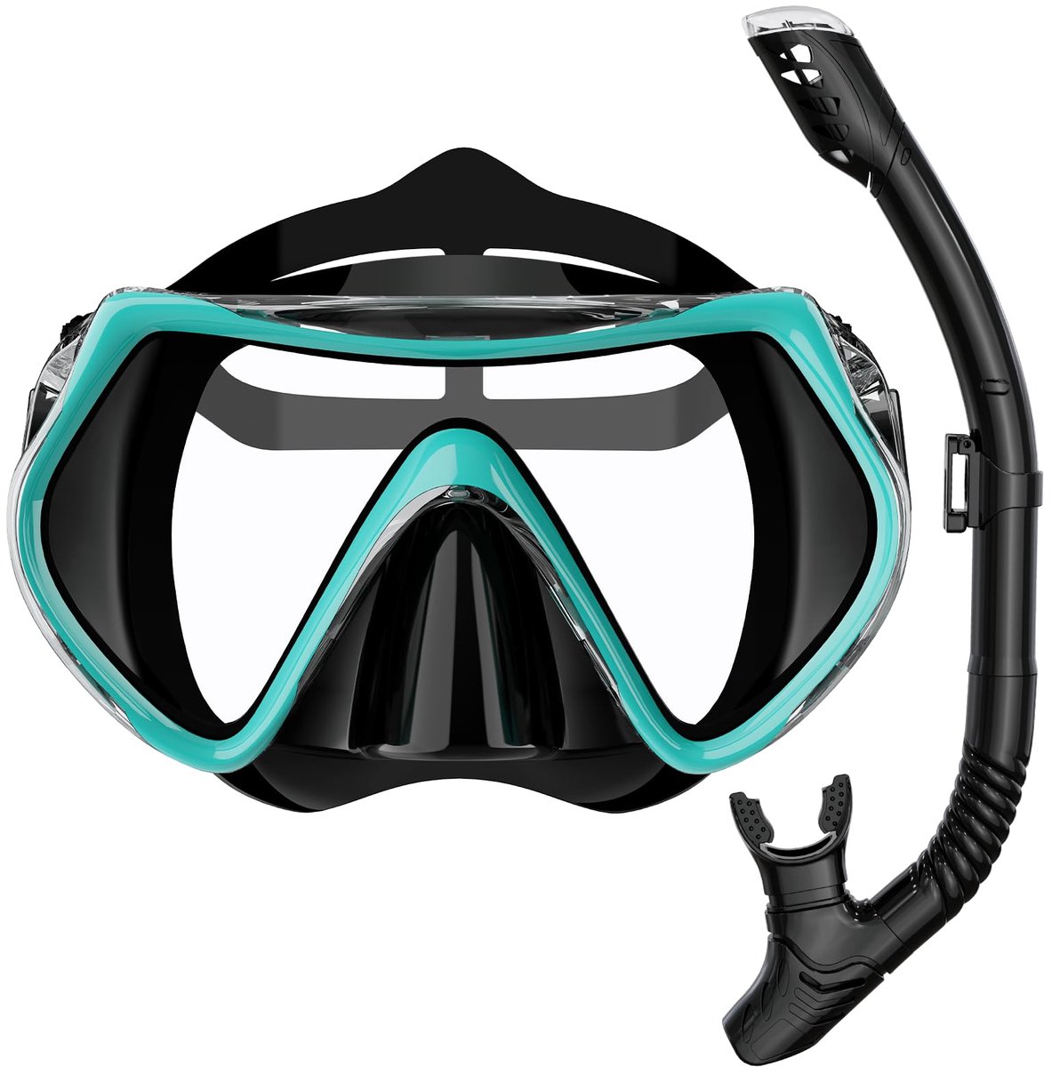 Snorkelset volwassenen - 180° grootzicht - anti-lek - HD duikmasker van gehard glas - ShopVlot