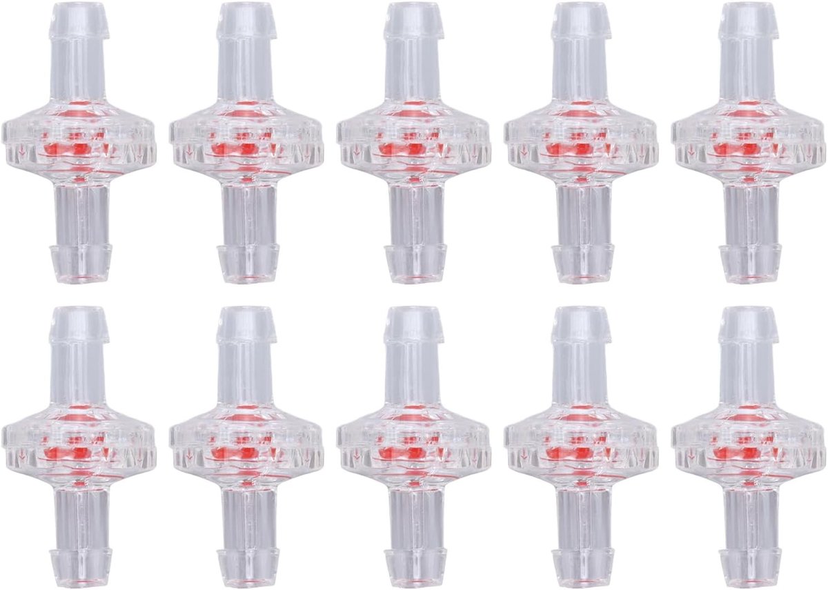 Checkklep 1-Weg PP met Waterstopmembrane - Plastic Slang voor Luchtinlaat en Voeding (5mm Transparant) - Duurzaam en Efficiënt