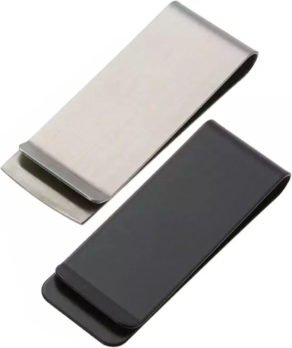 RVS Geldclip voor Bankbiljetten en Kaarten - Draagbare, Duurzame en Stijlvolle Accessoire voor Unisex Gebruik