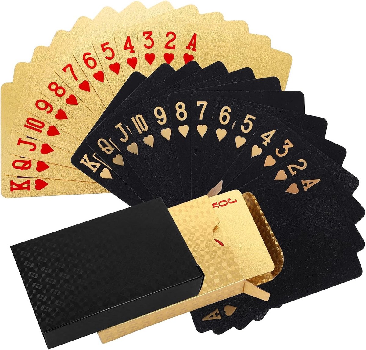 Speelkaarten Set van 2 - Waterdichte Pokerkaarten van Plastic PET voor Gezellige Spelavonden en Feestjes