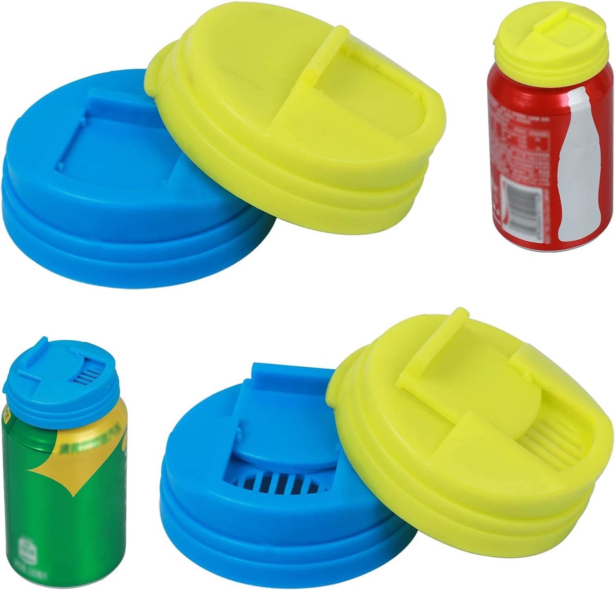 4-pack frisdrankblikjes deksels blikjes deksels kunnen bierblikjes dekking lekvrije dop pers type spatdop voor koolzuurhoudend water of frisdrank