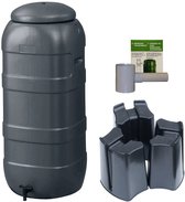 Harcostar - Regenton Rainsaver - Antraciet 100 L + Voet + Vulautomaat