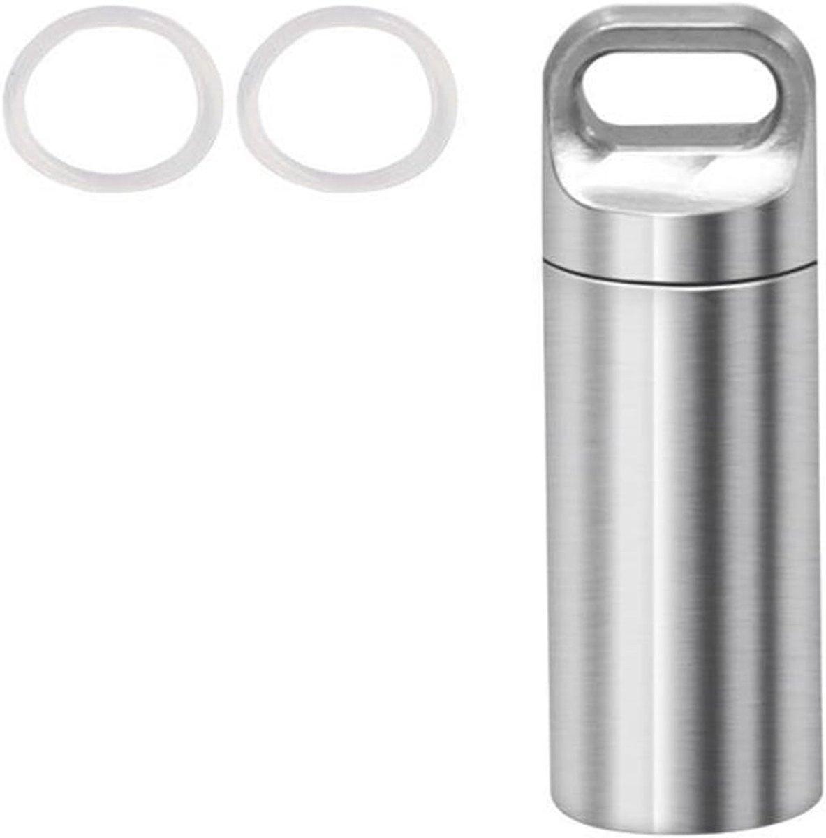 Mini Waterdichte Container voor Medicijnen - RVS Pillendoosje voor Buitenactiviteiten en Kamperen