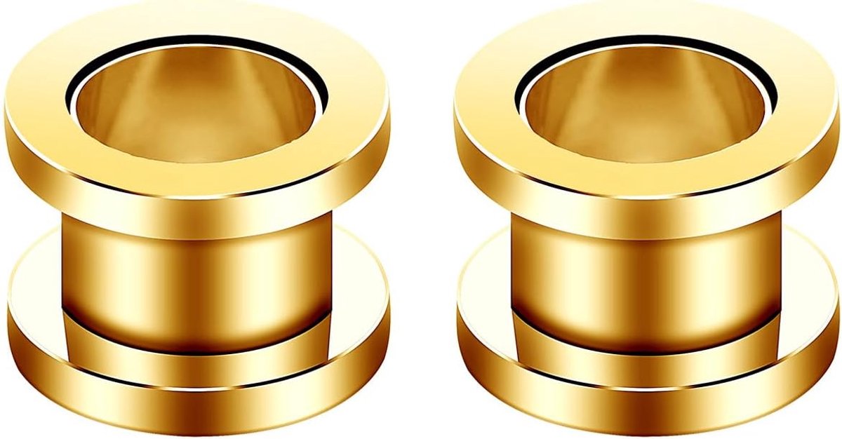 Tunnels Oren Schroef Fit Body Piercing Sieraden 14g (1.6mm)