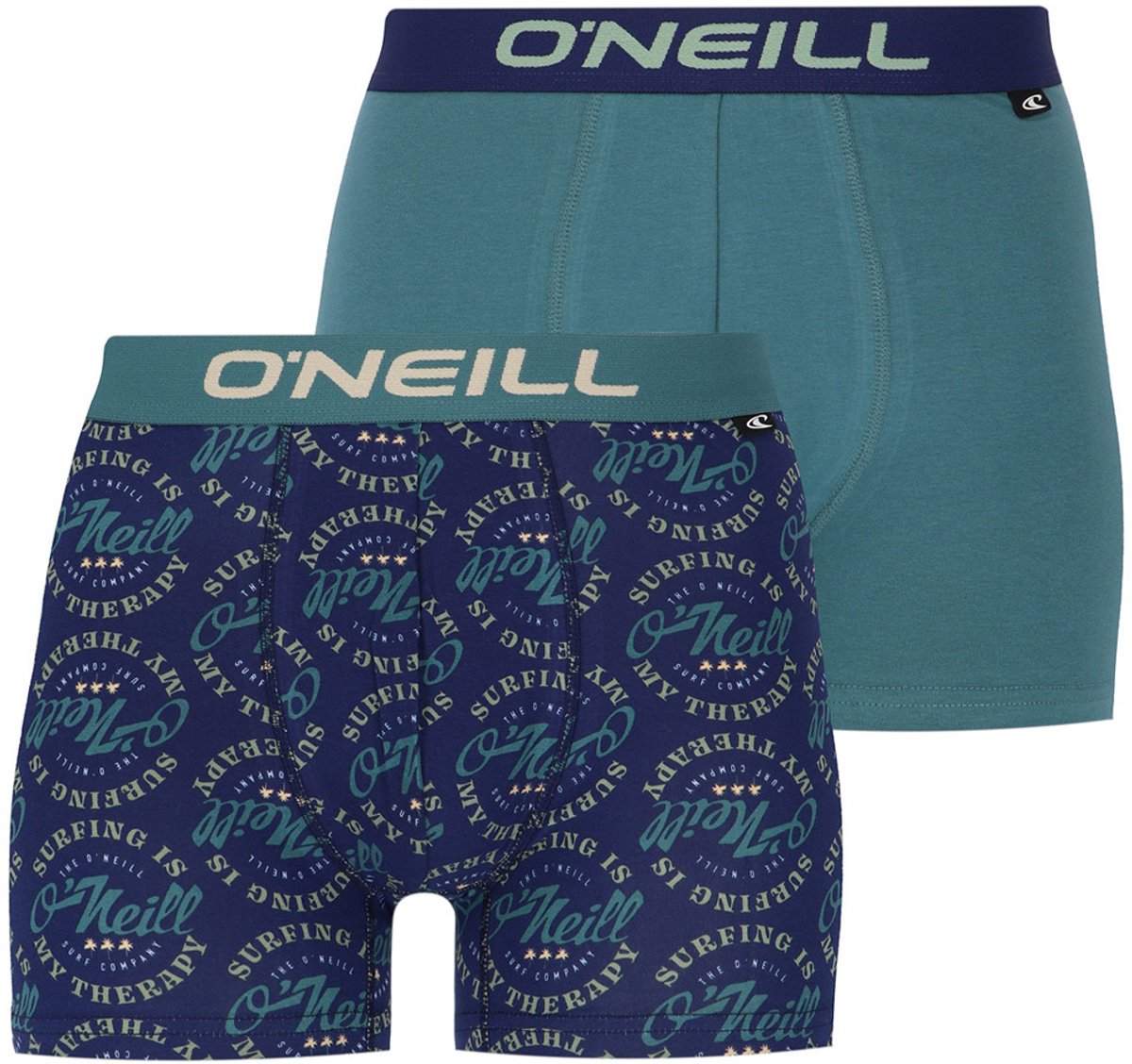O'Neill 6-Pack – O’Neill Boxershorts – Heren – Katoen – Surfing Therapy – Groen