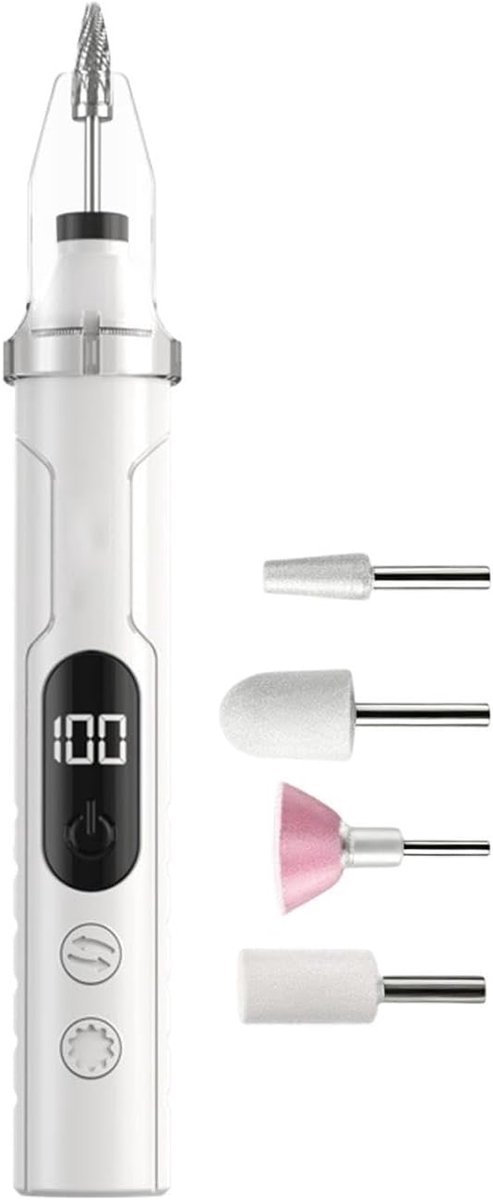 Elektrische nagelknippers, nagelfreesjes op batterijen, nauwkeurig gefabriceerd met uithardingsfunctie.