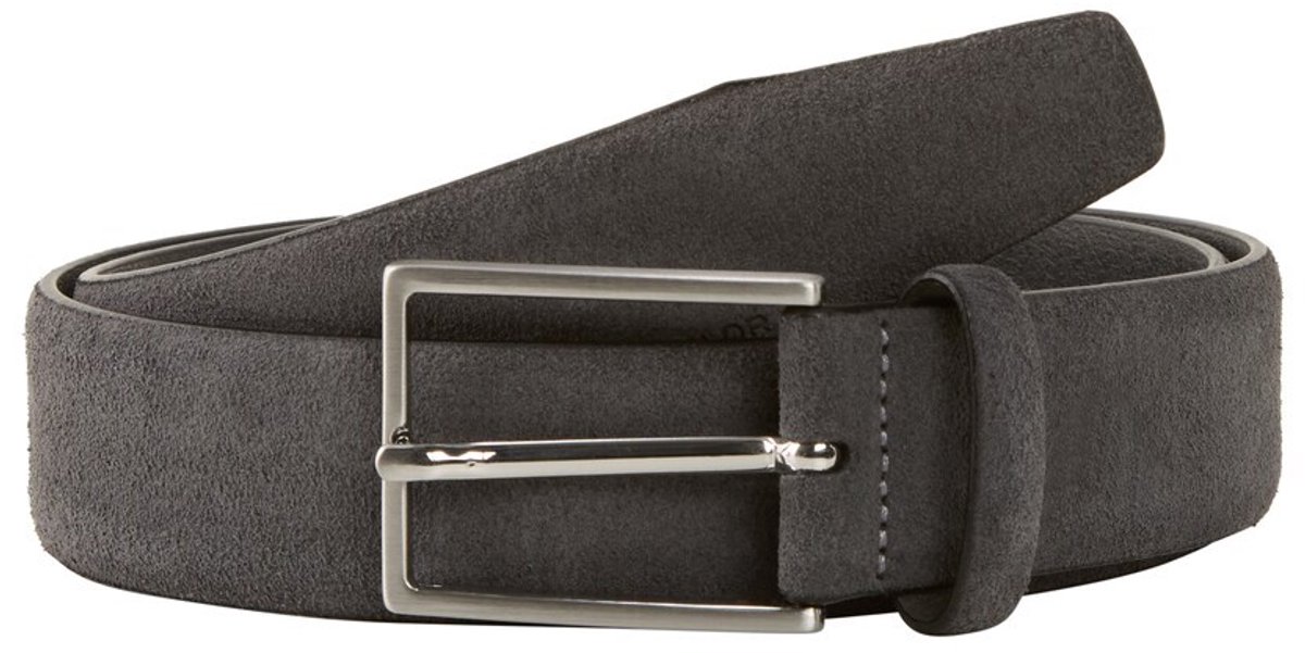 Tom Tailor - TTLOGAN suède riem met vierkante gesp - Maat 110 - grey uni