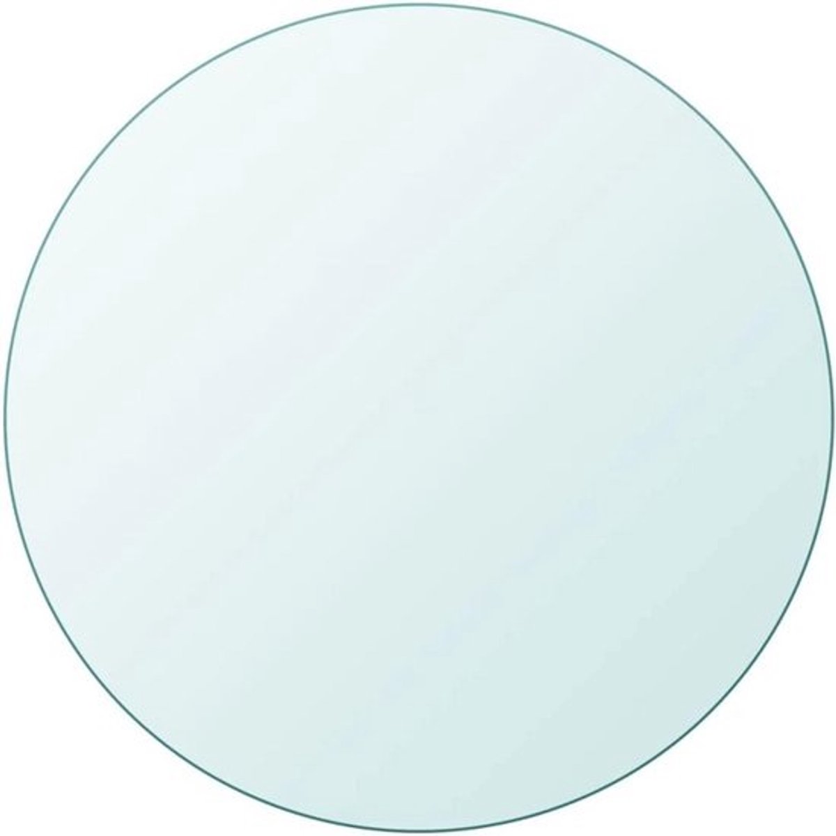 Ronde Tafelblad van Gehard Glas 60 cm - Krasbestendig en Doorzichtig Tafelblad
