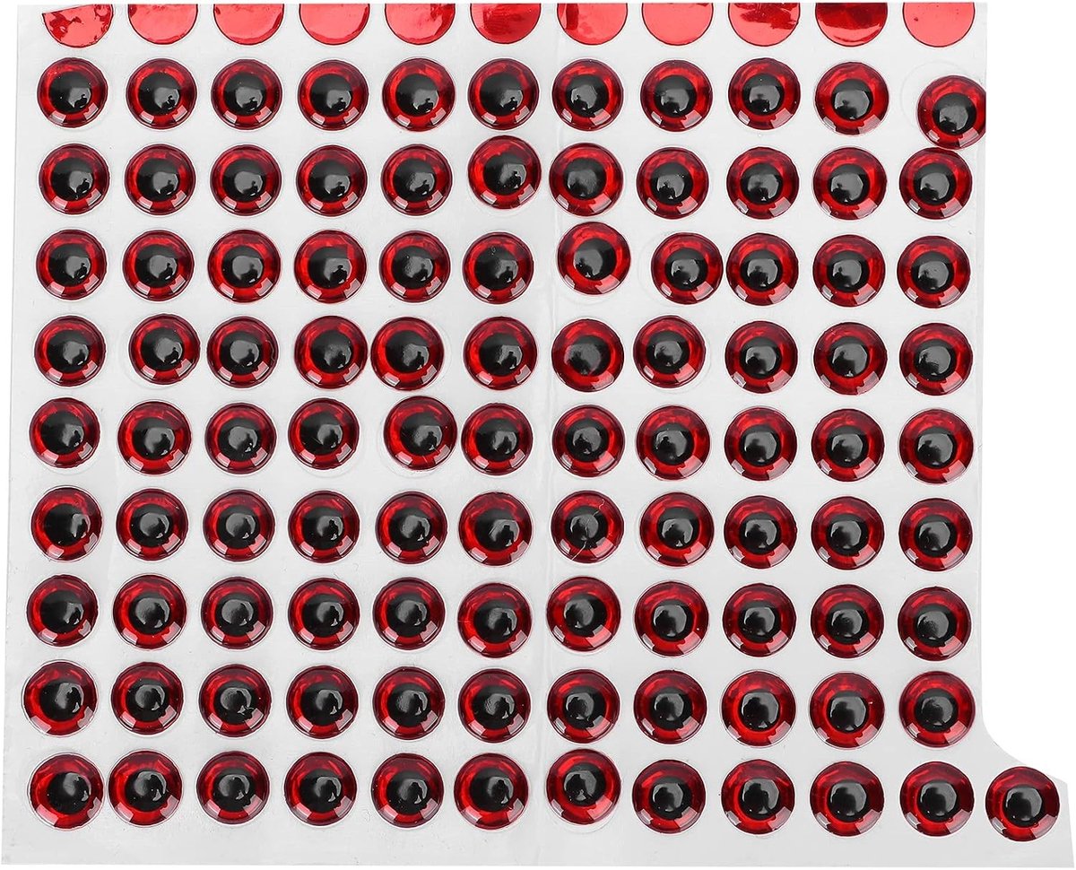 3D Realistische Vissenoogjes 9mm - 100 Stuks voor Vissers - Perfect voor Aas Creatie en Vissport