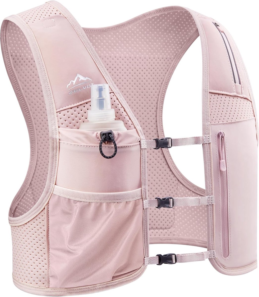 Hardloopvest met drinkfles 500 ml - lichtgewicht - handsfree hydratatie - ideaal voor onderweg - ShopVlot