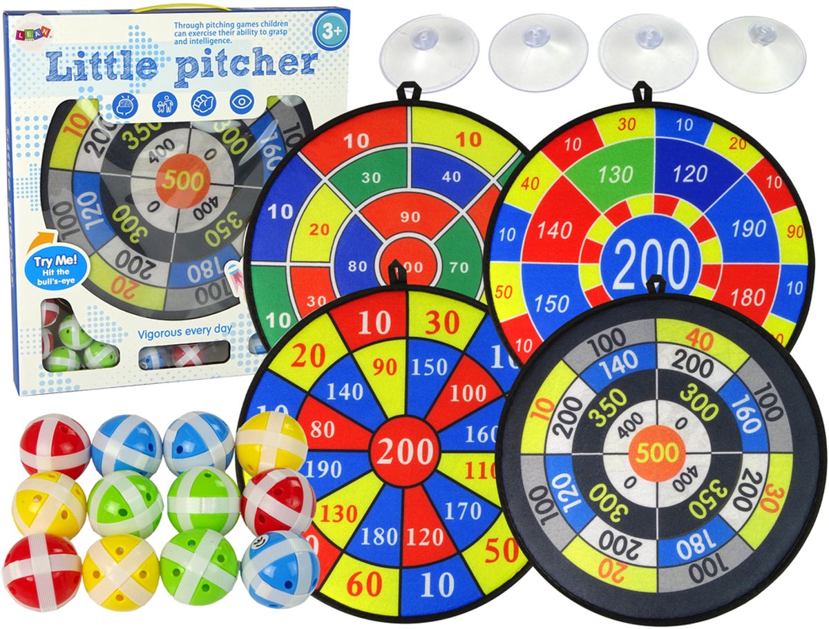 Spelset Dart 36 Cm Schildballen Op Klittenband