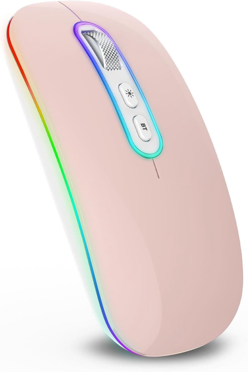Cimetech Oplaadbare draadloze muis (Roze)
