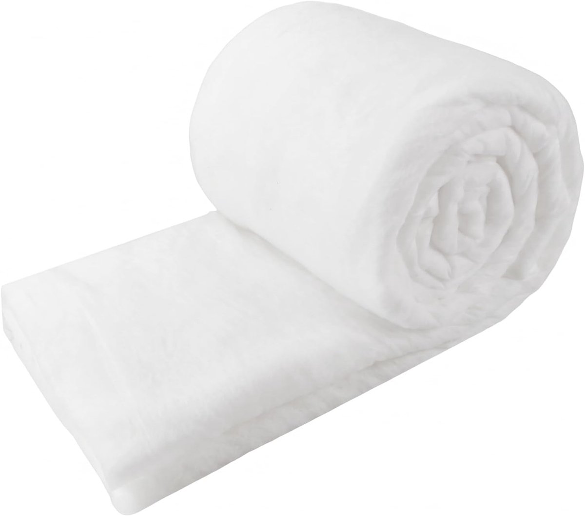Volumevlies, 120g/m² bekledingsvlies per meter, patchworkvlies, stofferingsvlies, per meter voor stoffering watten op rol vlieswatten vulling, sneeuwmat decoratie, sneeuwwatten (150x200cm)