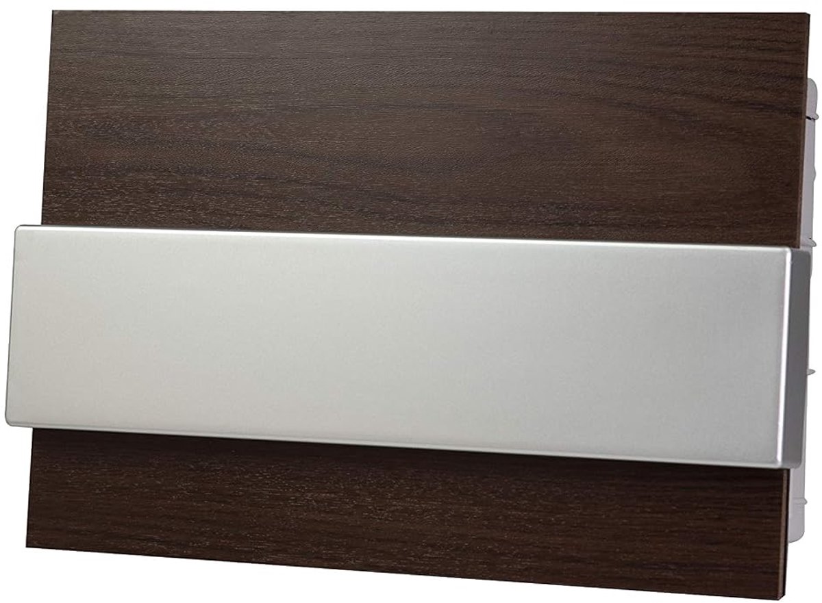 Delux inbouwverdeler 8 modules zekeringkast verdeelkast voor wandinbouw 1-rij IP4x (8 modules houtkleur donker eiken)