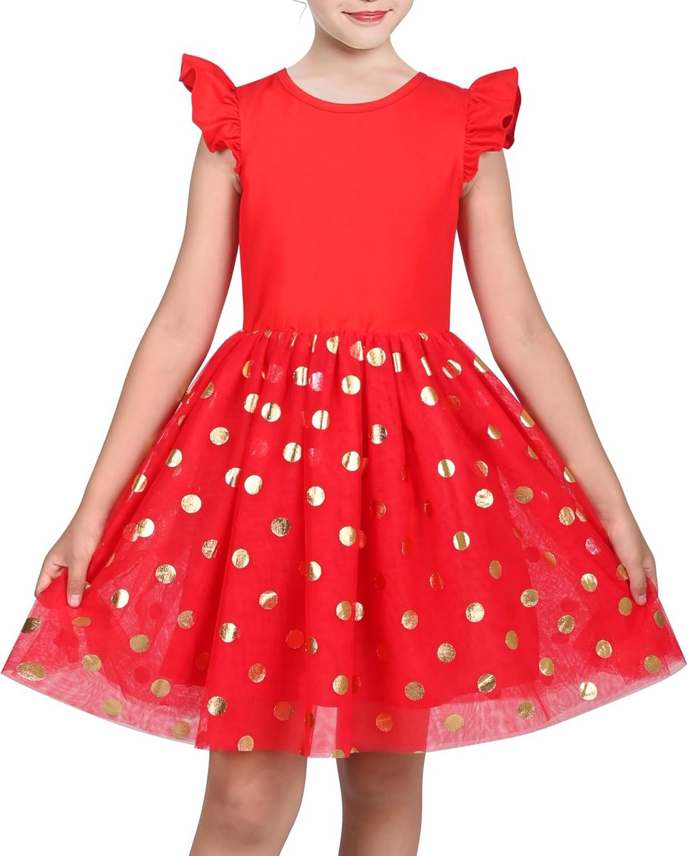 Jurk Roze Pailletten Bruiloft Hallo laag Tule Rok Tutu Flutter mouw 4-8 jaar