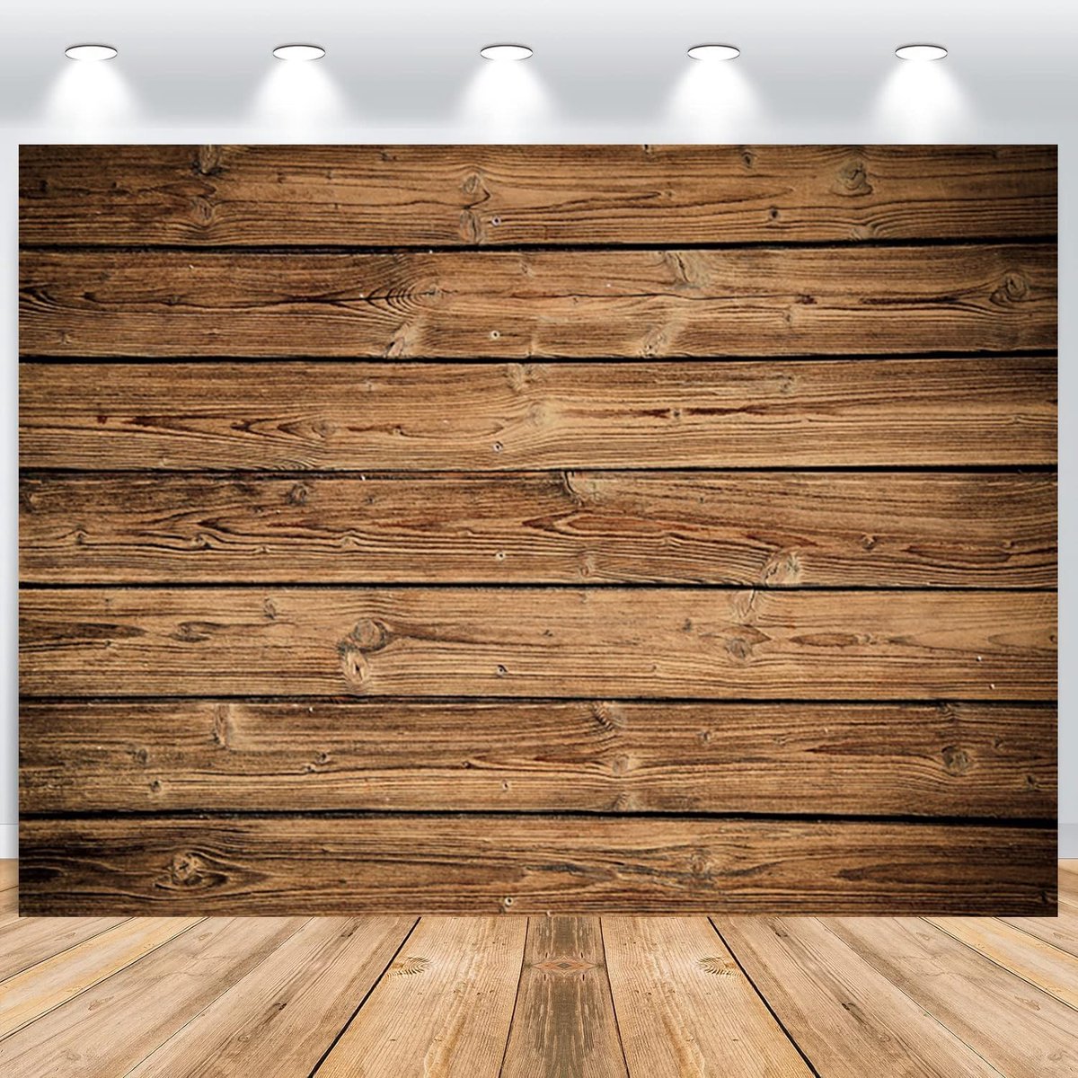 Fotoachtergrond van natuurlijk bruin hout, 2,2 x 1,5 m, vintage rustieke fotoachtergrond voor babyshower, verjaardag, bruiloft, feest, taarttafel, decoratie, banner, studio rekwisieten