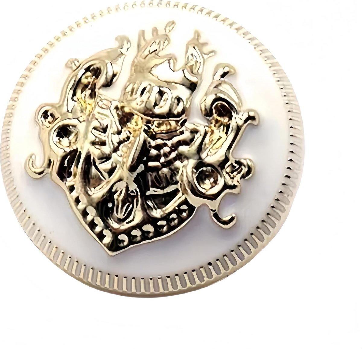 5 stuks Modieuze Metalen Gouden Gegraveerde Koperen Knopen DIY voor Handgemaakte Kledingaccessoires Mantel Steelknopen