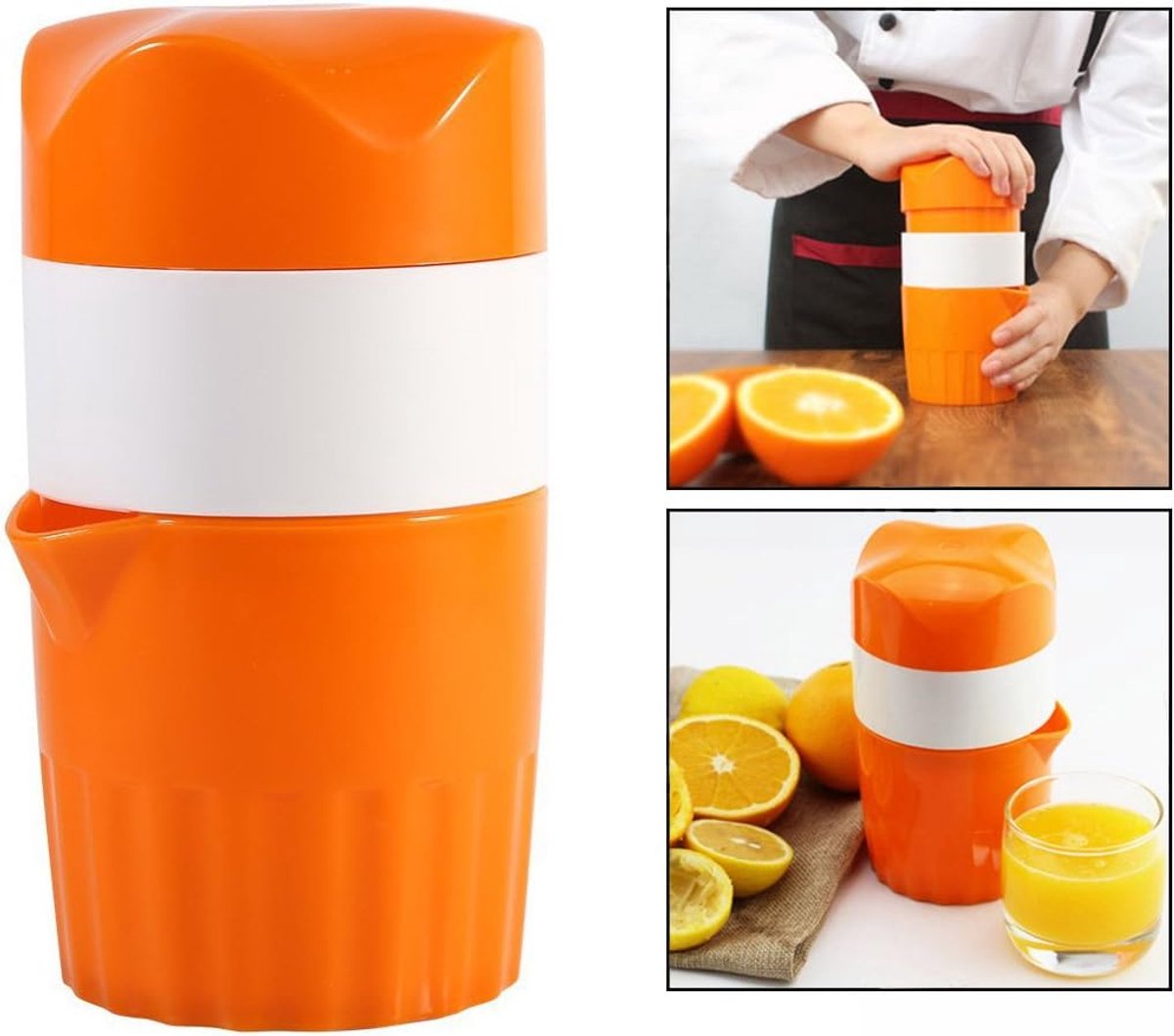 Handmatige sapcentrifuge van kunststof voor citroenvruchten, oranje