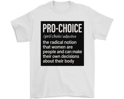 Feministisch Shirt – PRO-CHOICE – Activisten Outfit – Unisex T-Shirt voor Dames & Heren – Origineel Cadeau