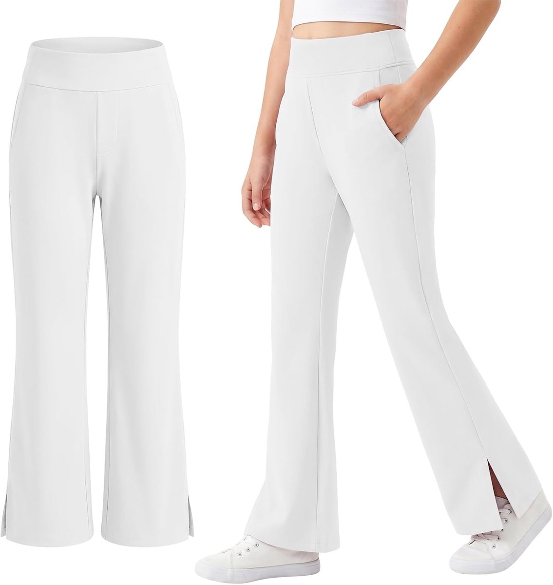 Meisjeslegging met hoge taille, ademende sportbroek, maat 122-170