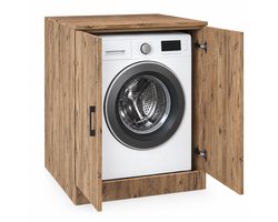 Roomart ATLANTIC-II Wasmachine Ombouwkast 70x90 cm - Onderkast - Eiken