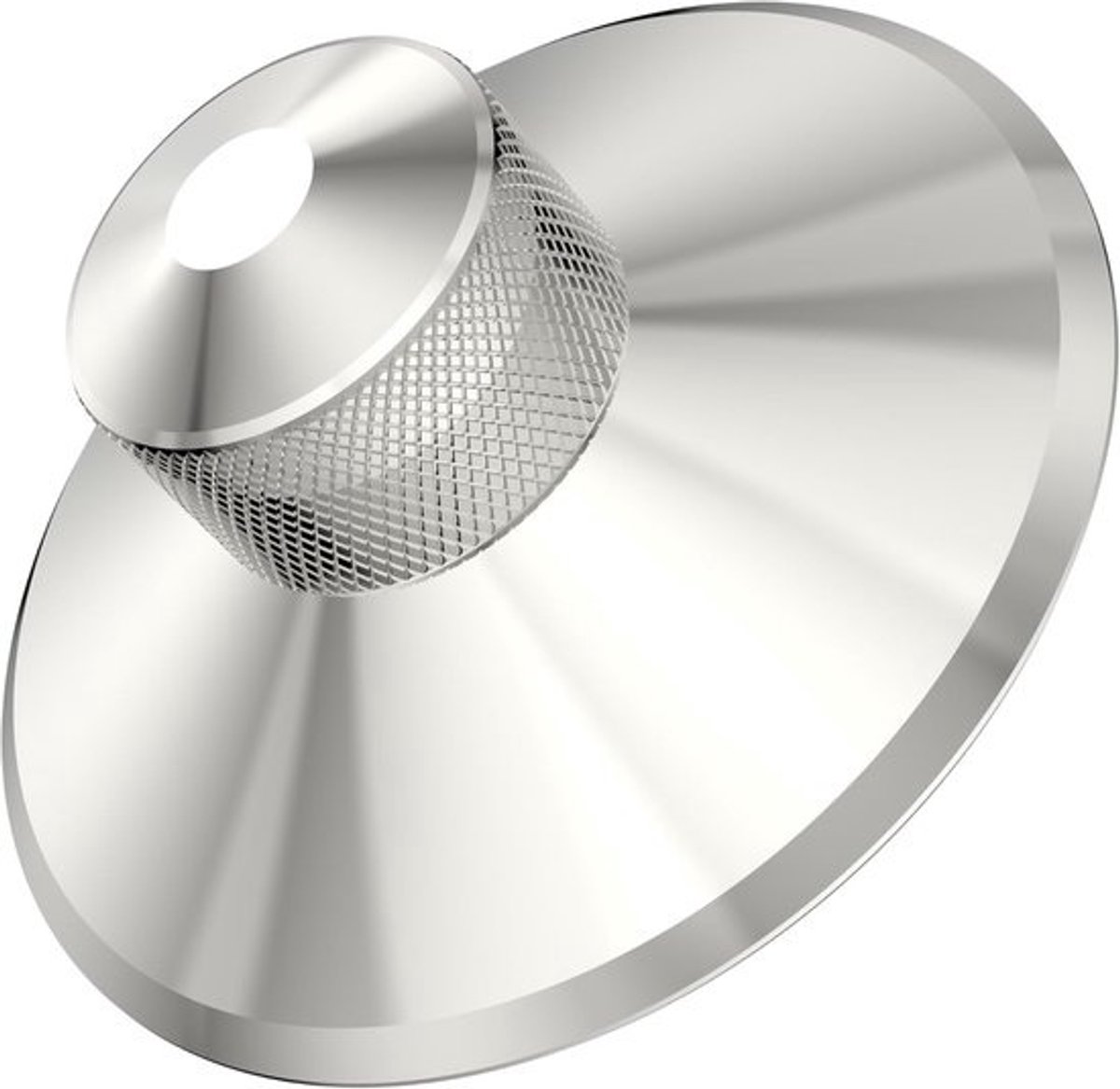 Vinyl Schijfgewicht Glansstabilisator voor Platenspelers - 380 g Roestvrijstalen Stabilisator met Zachte Bekleding