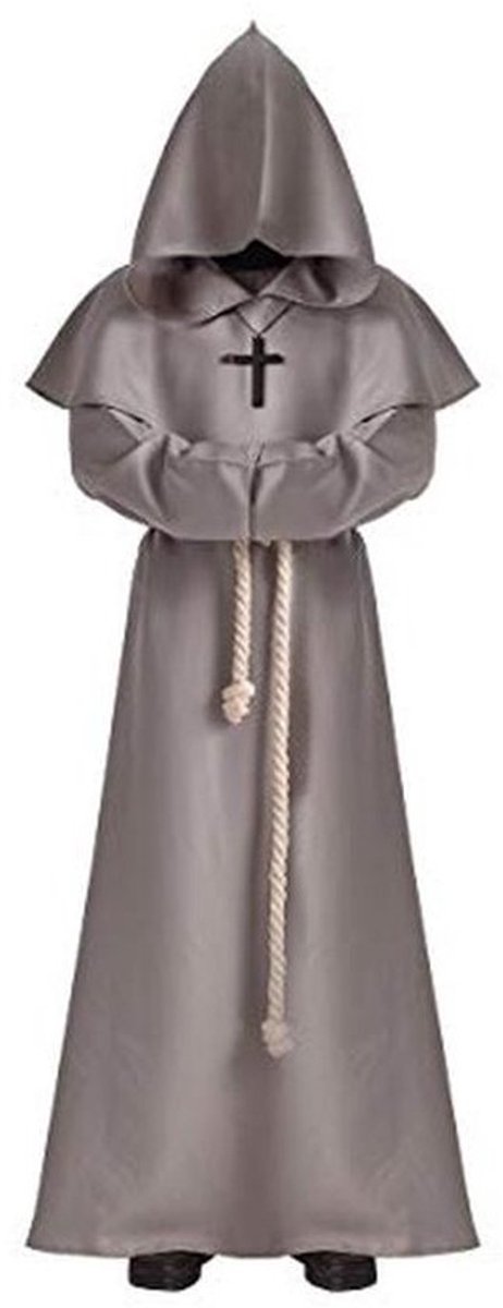Blessume Priester- / monnikenkostuum, middeleeuwen, renaissance, mantel met capuchon