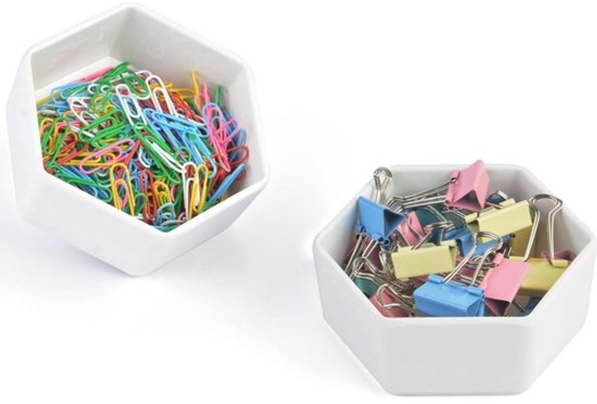 Bureau Organizer voor Nietjes en Paperclips - Set van 2 Stapelaars voor Kantoor en Thuis