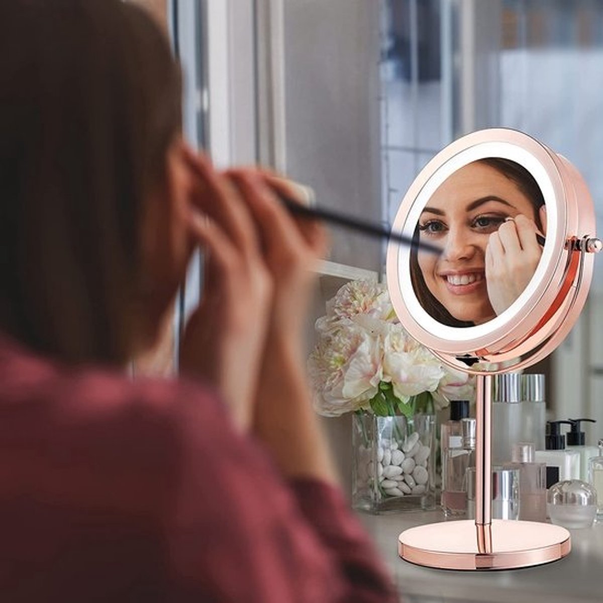 Luxe Make Up Spiegel – Make up Mirror – Kaptafel – Vrouwen Accessiores Cadeau