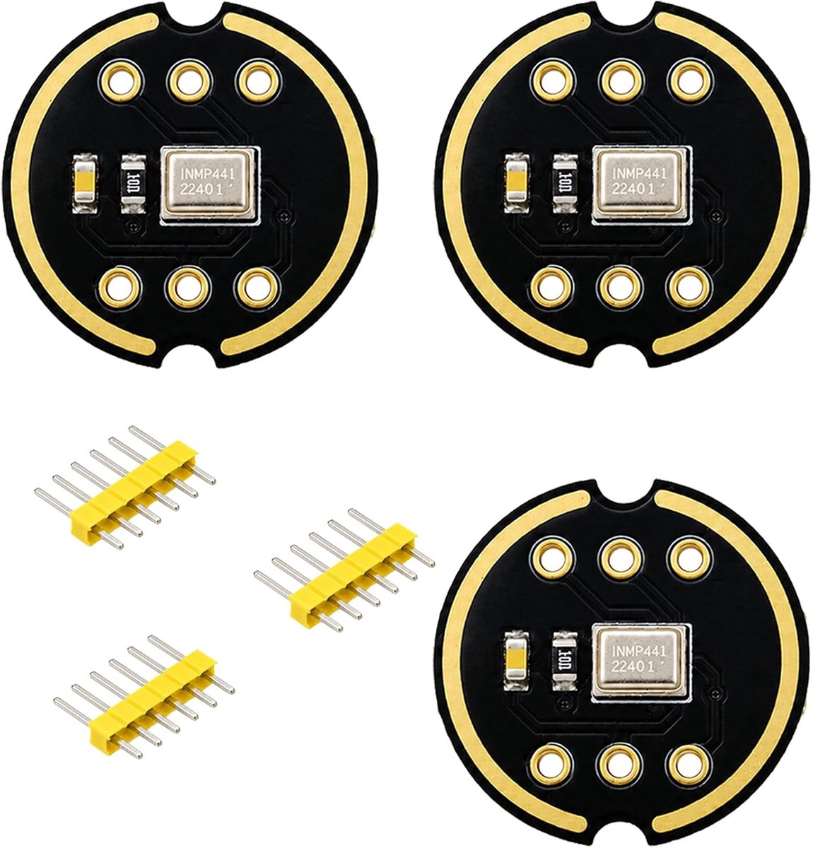 microfoonmodule INMP441 3 stuks - omnidirectioneel - I2S MEMS 24 bits - hoge kwaliteit audio-opname - ShopVlot