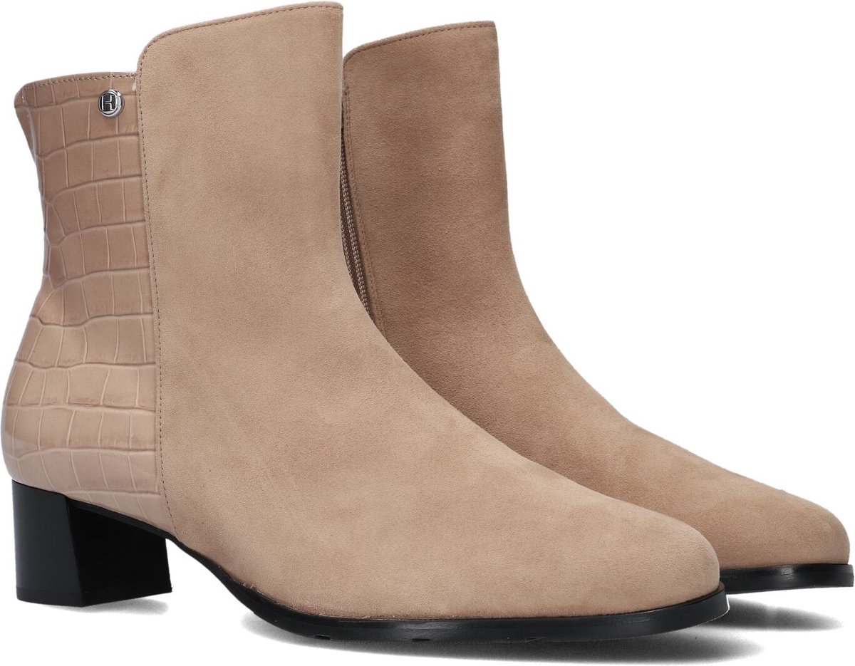 Hassia Milano Enkellaarsjes - Enkelboots met rits - Dames - Beige - Maat 38,5