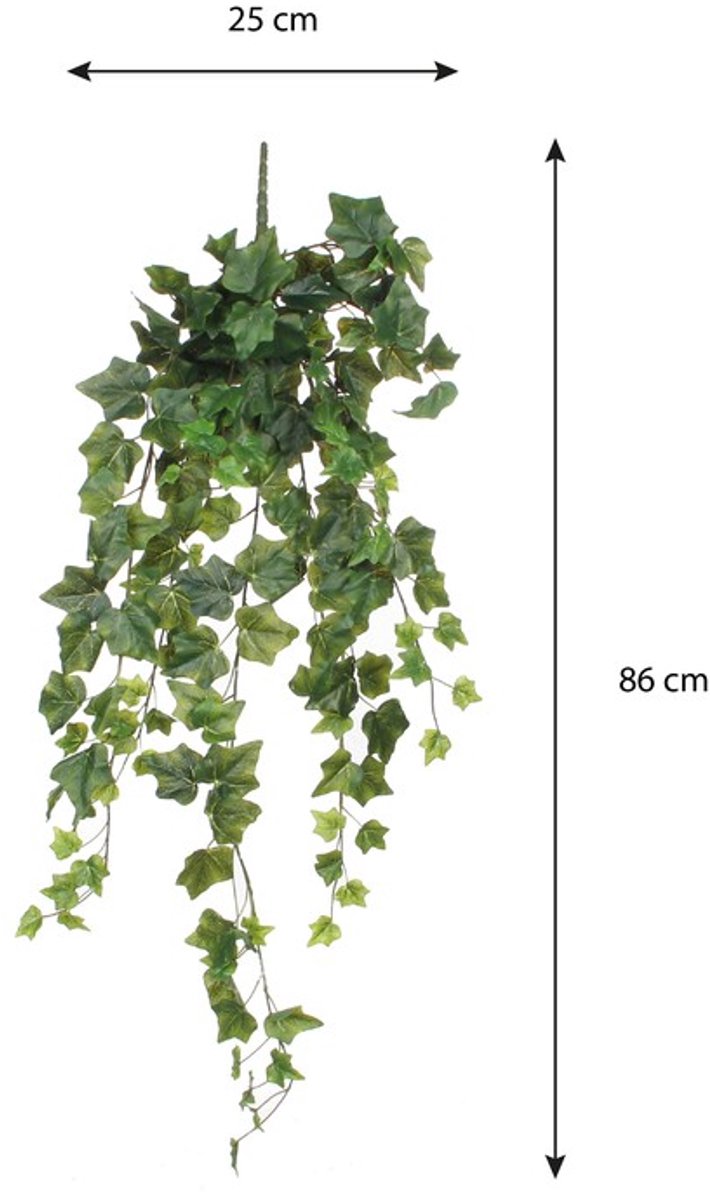 Mica Decorations Hedera Kunst Hangplant - H86 cm - Groen