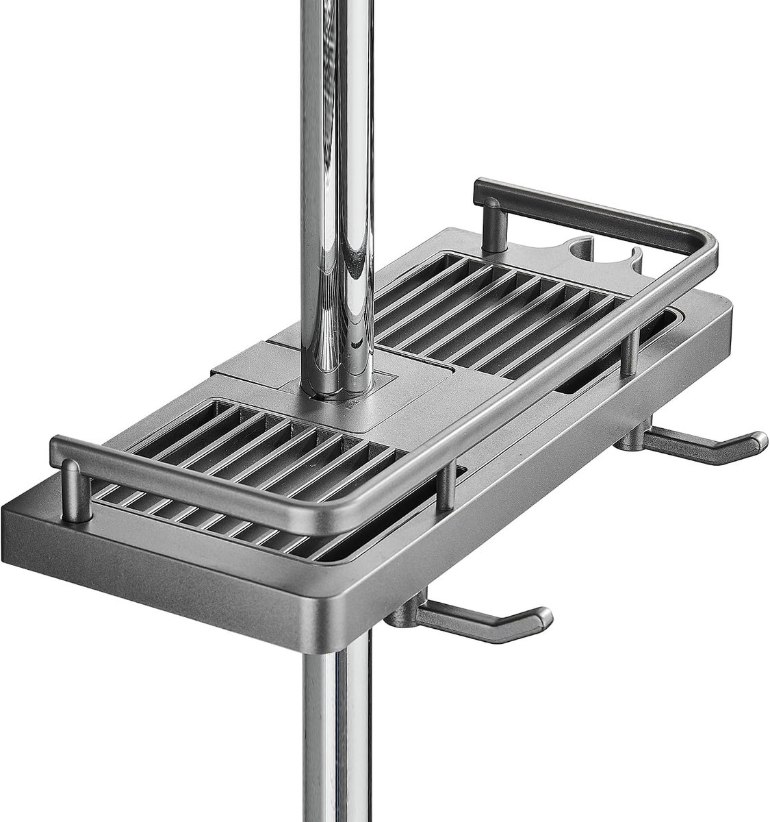 Doucherek - Aluminium - Zonder Boren - Grijs